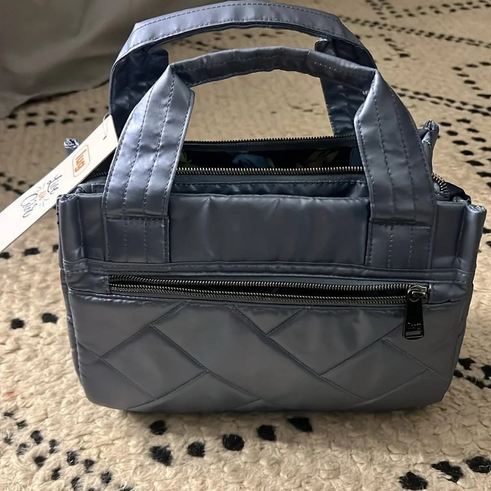 Lug Classic Quilted Tote in a Silvery Gray NWT - Picture 2 of 5